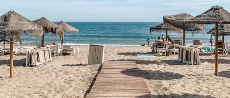 Aan het strand