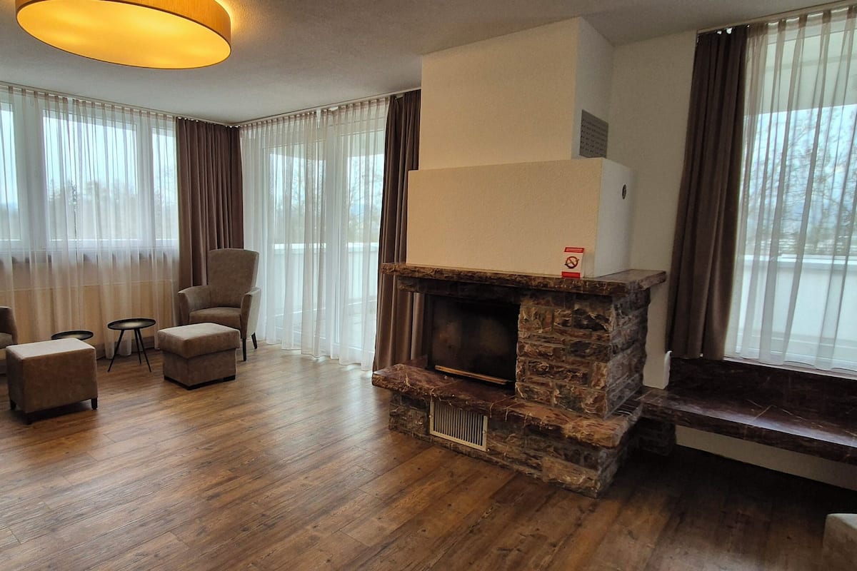 Deluxe-Apartment, Gartenblick