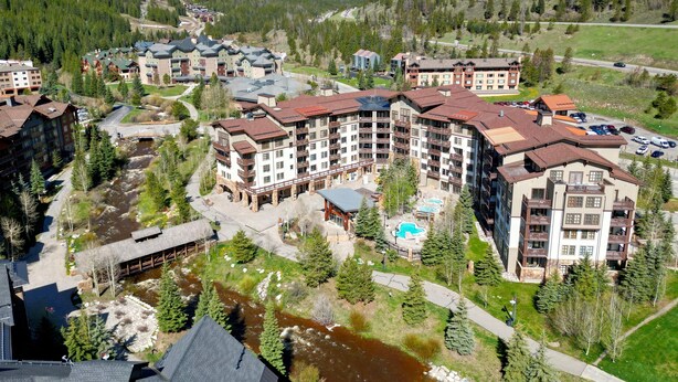 Condo, 3 Bedrooms | Aerial view - Largest Condo In Passage Point, Vaulted Ceilings, Huge Balcony - PP514 by Redawning (Copper Mountain)