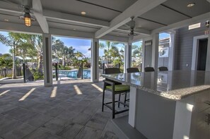 A heated pool