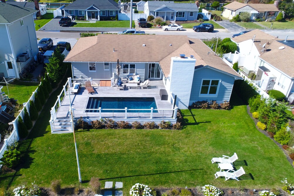 Hamptons Waterfront Beach House w/ Heated Pool