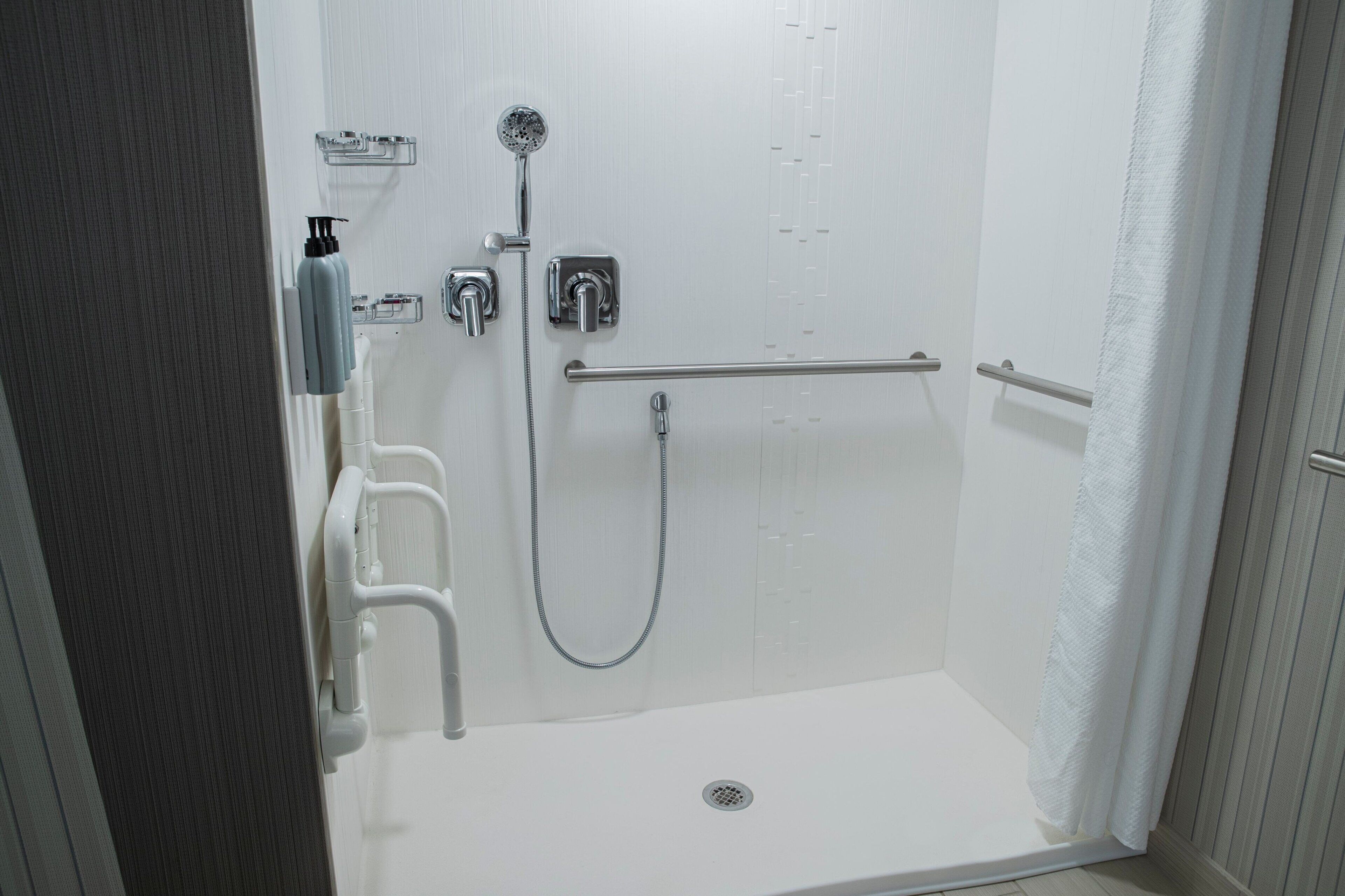 free toiletries, hair dryer, towels