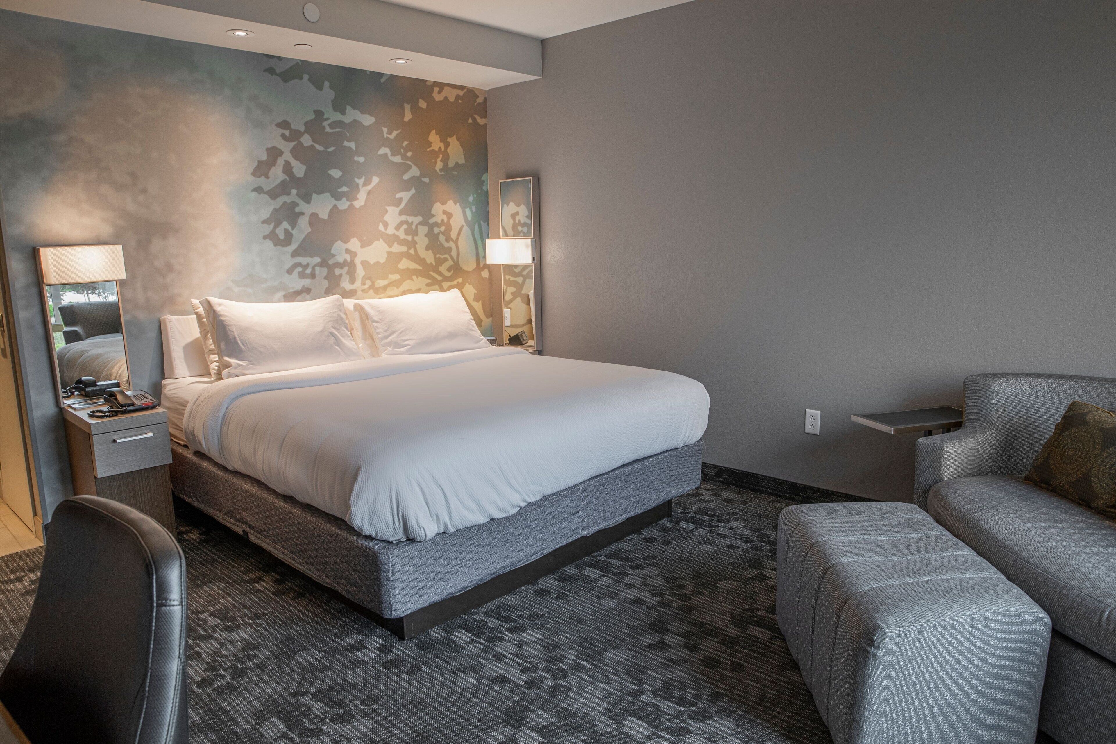 desk, blackout curtains, iron/ironing board, free cots/infant beds