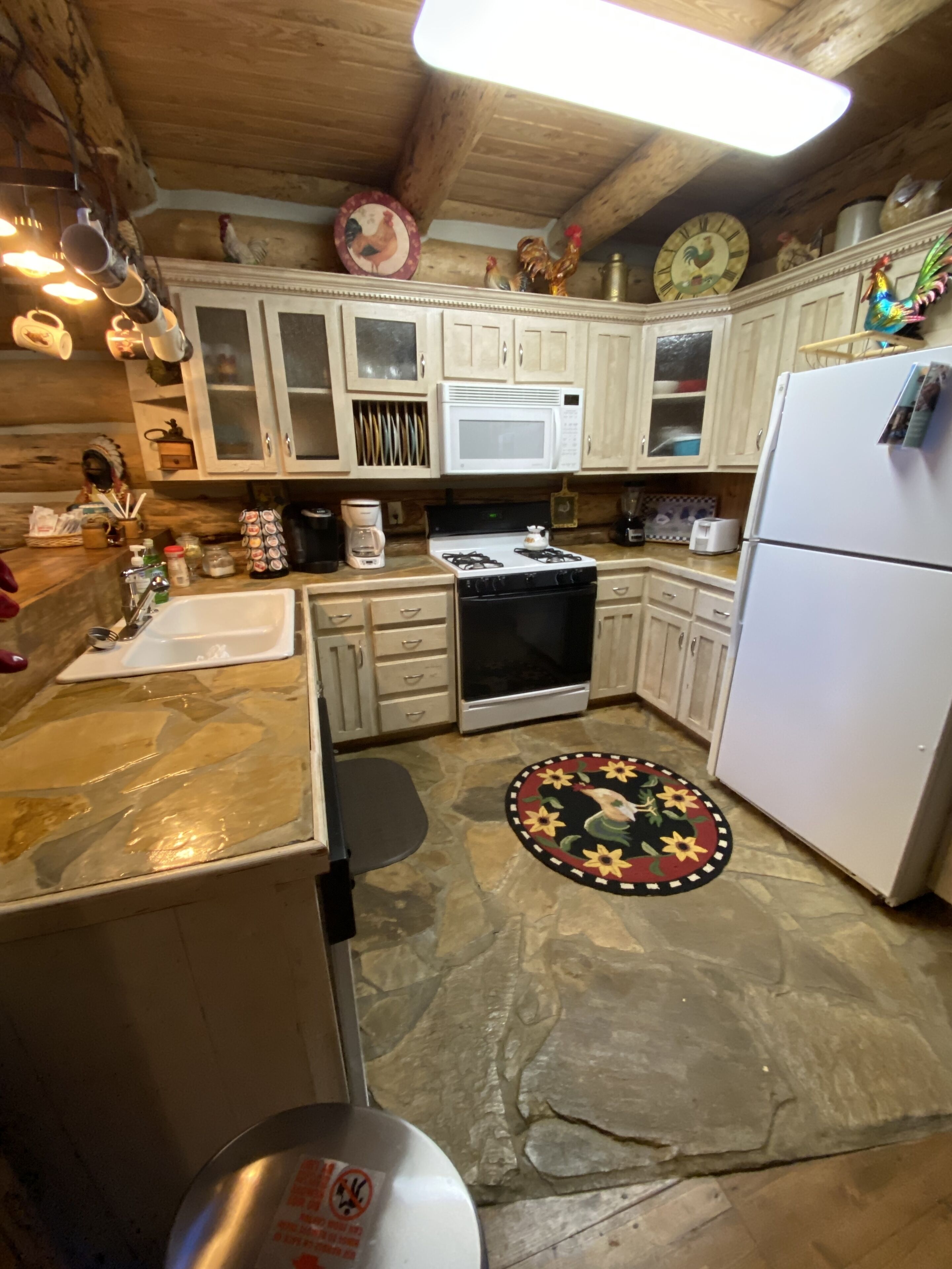 Log Cabin On The Rocks