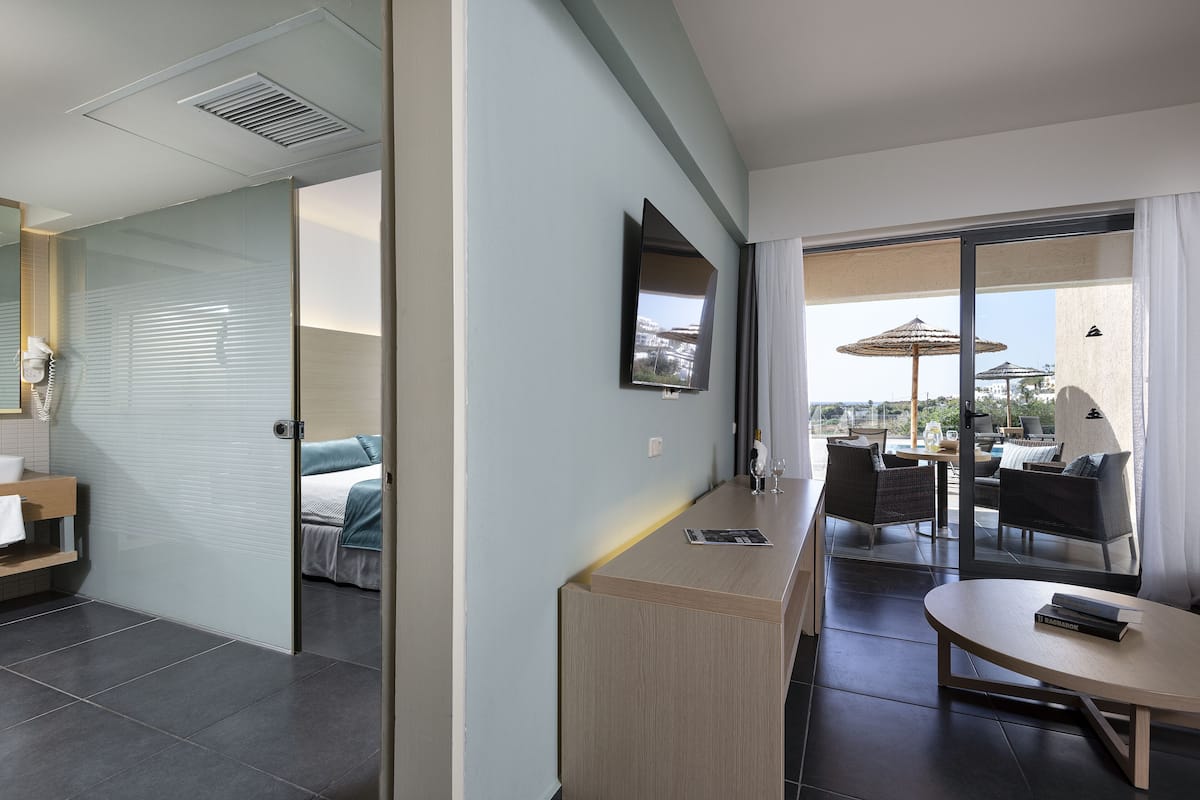 Suite Sharing Pool Sea View | 1 slaapkamer, gratis wifi, beddengoed