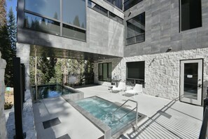 Indoor pool, a heated pool