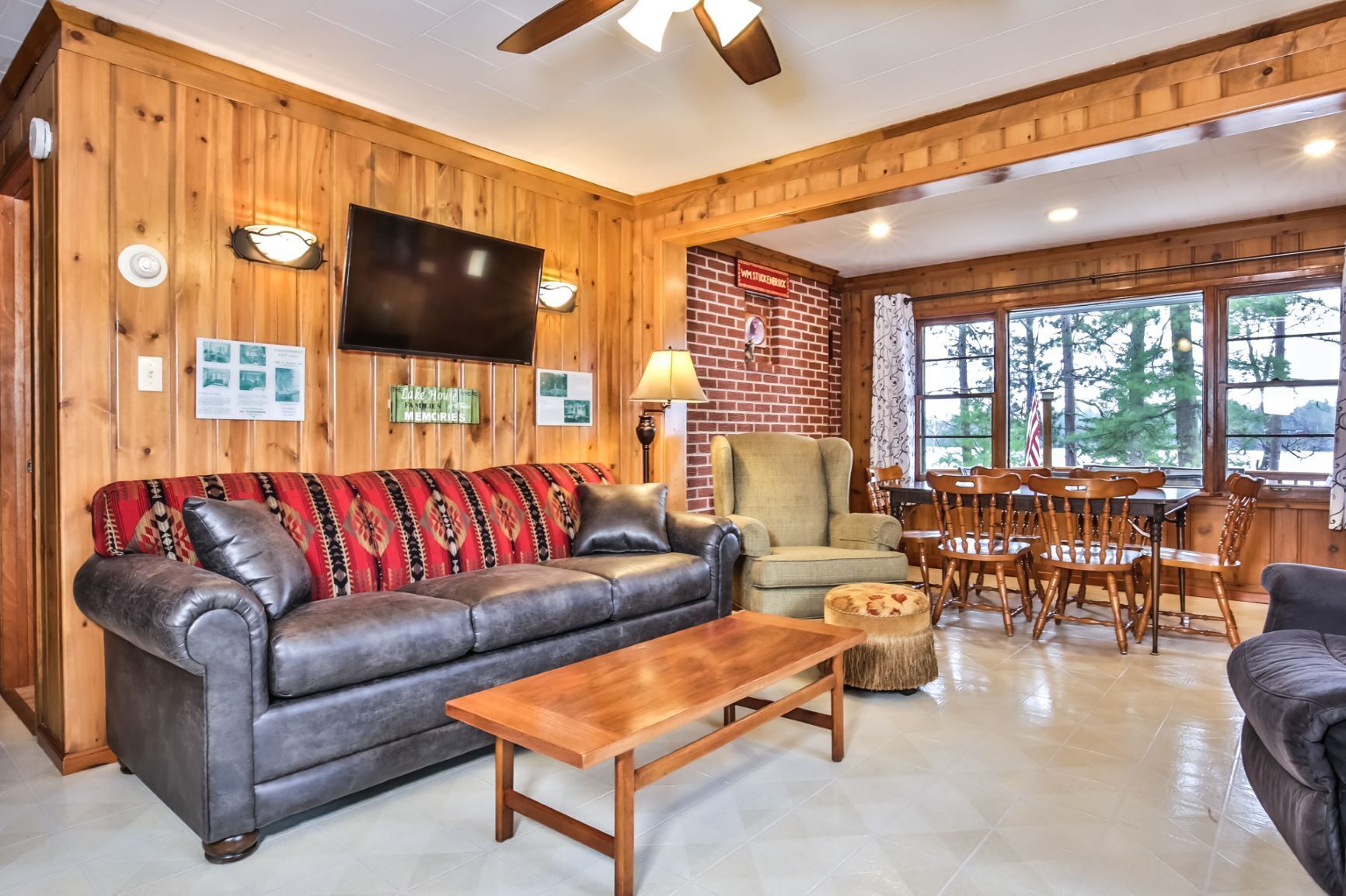 Traditional Northwoods Cabin on Little Saint Germain Lake.