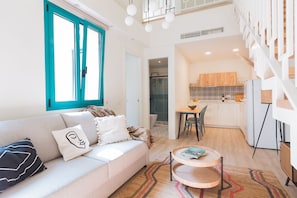 Duplex luxo | Área de estar | TV de tela plana