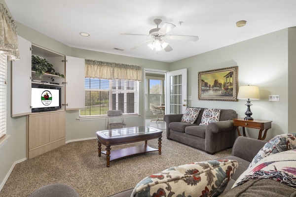 The Living Room features Sunroom Access, Cable TV/DVD, and a Sofa Bed