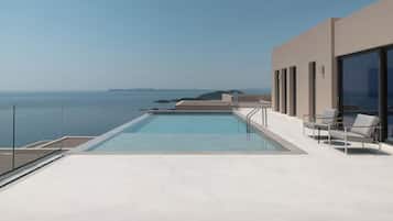 Alon Sevou Master Suite Private Pool Sea View | Terrasse/gårdhave