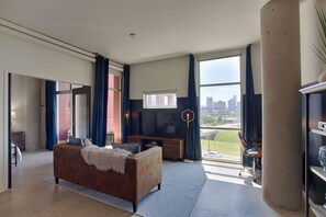 Living room - Mid Century Modern Downtown Condo | 30+ Night Min (Nashville)