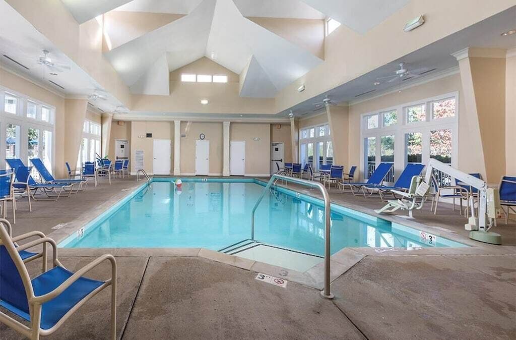 indoor pool, a heated pool