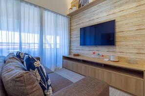 Appartement Familial | Coin séjour | Télévision à écran plat