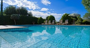 A heated pool