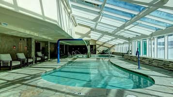 Indoor pool, a heated pool