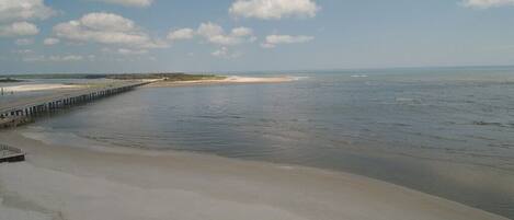 Vlak bij het strand