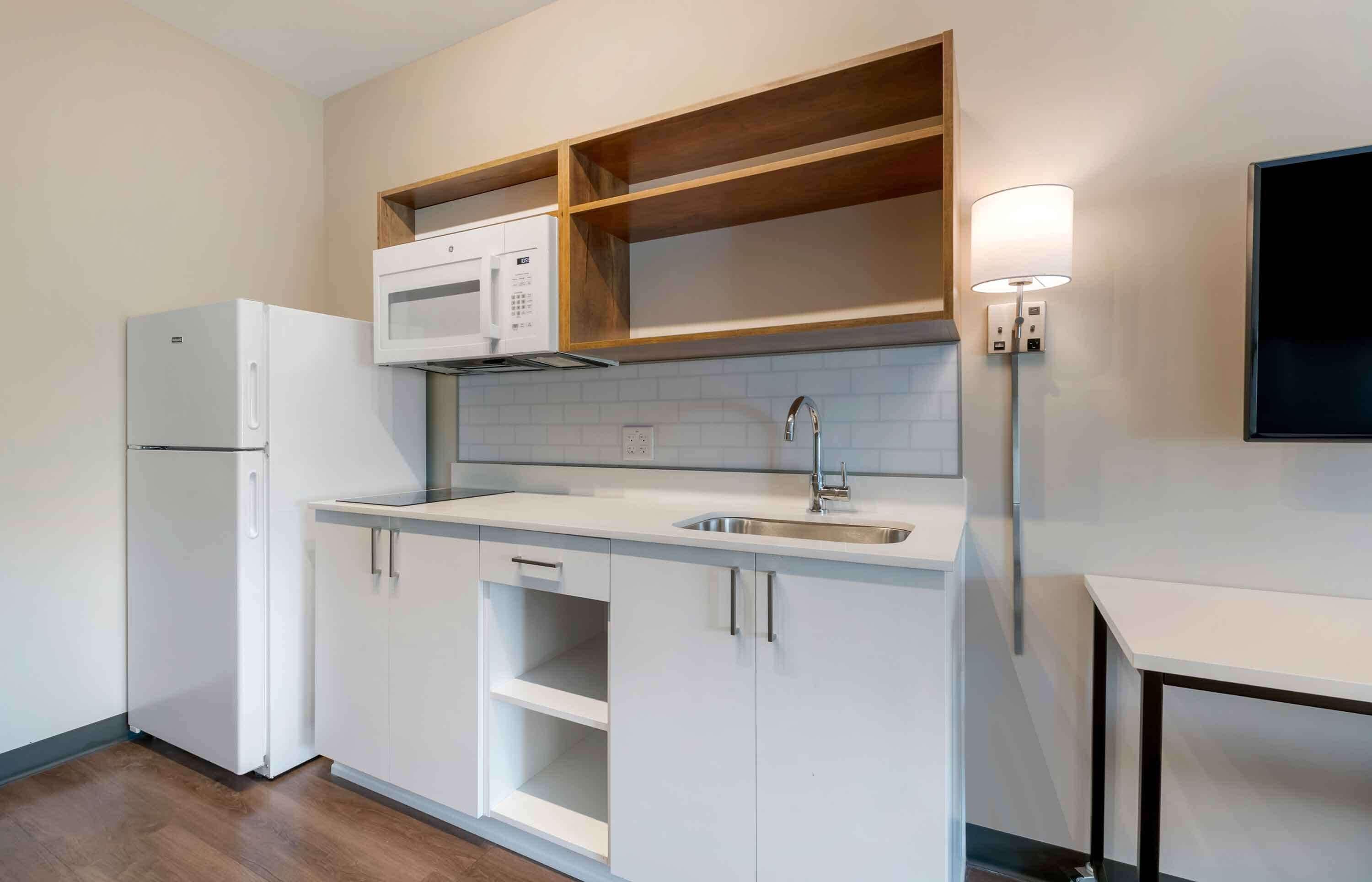 standard studio, non smoking, refrigerator & microwave | premium bedding, desk, laptop workspace, iron/ironing board