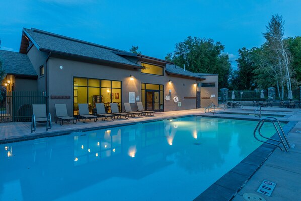 A heated pool