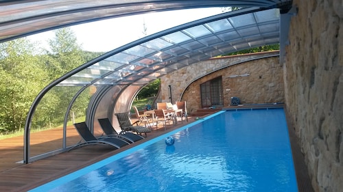 Luxury with swimming pool in beautiful nature of Bohemian paradise