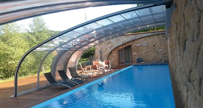 Luxury with swimming pool in beautiful nature of Bohemian paradise
