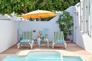 Pool - Villa "Rústica" close to the Beach with Sea and Mountain Views, Pool & Terraces (Matagorda)