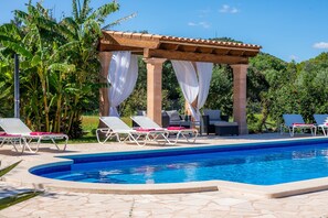 Pool - Beautiful Holiday Home “Finca Galardo” with Mountain View (Son Servera)