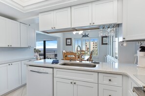 Fridge, microwave, oven, stovetop - Errol-by-the-Sea 320 - Breathtaking ocean and pool views! (New Smyrna Beach)
