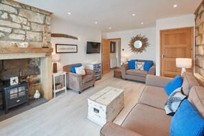 TV connectée, cheminée