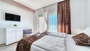 1 habitación y ropa de cama 
