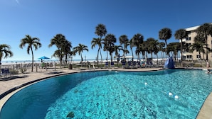 Outdoor pool, a heated pool - Siesta Key Resort, Private beach, pickle ball & tennis paradise. (Siesta Key)