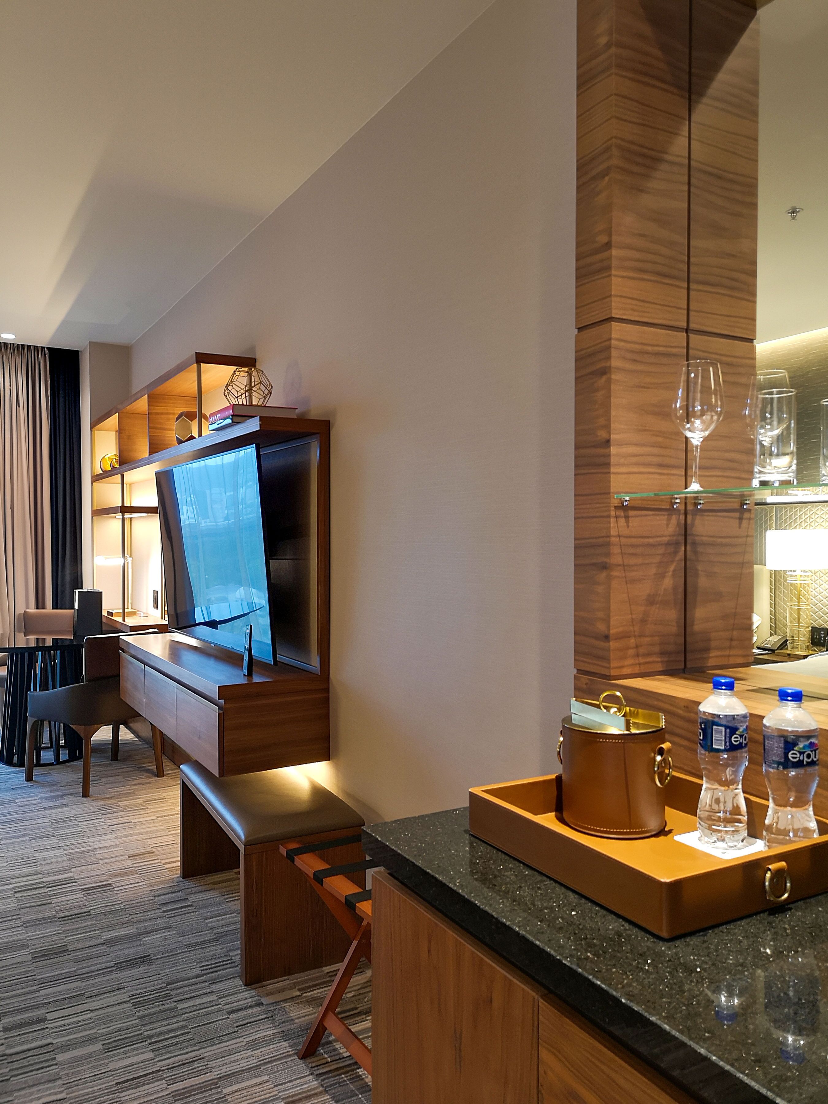 deluxe room, 2 queen beds, non smoking | 1 bedroom, premium bedding, down duvets, minibar