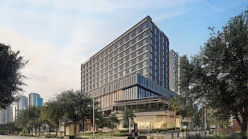 Vista frontal de la propiedad