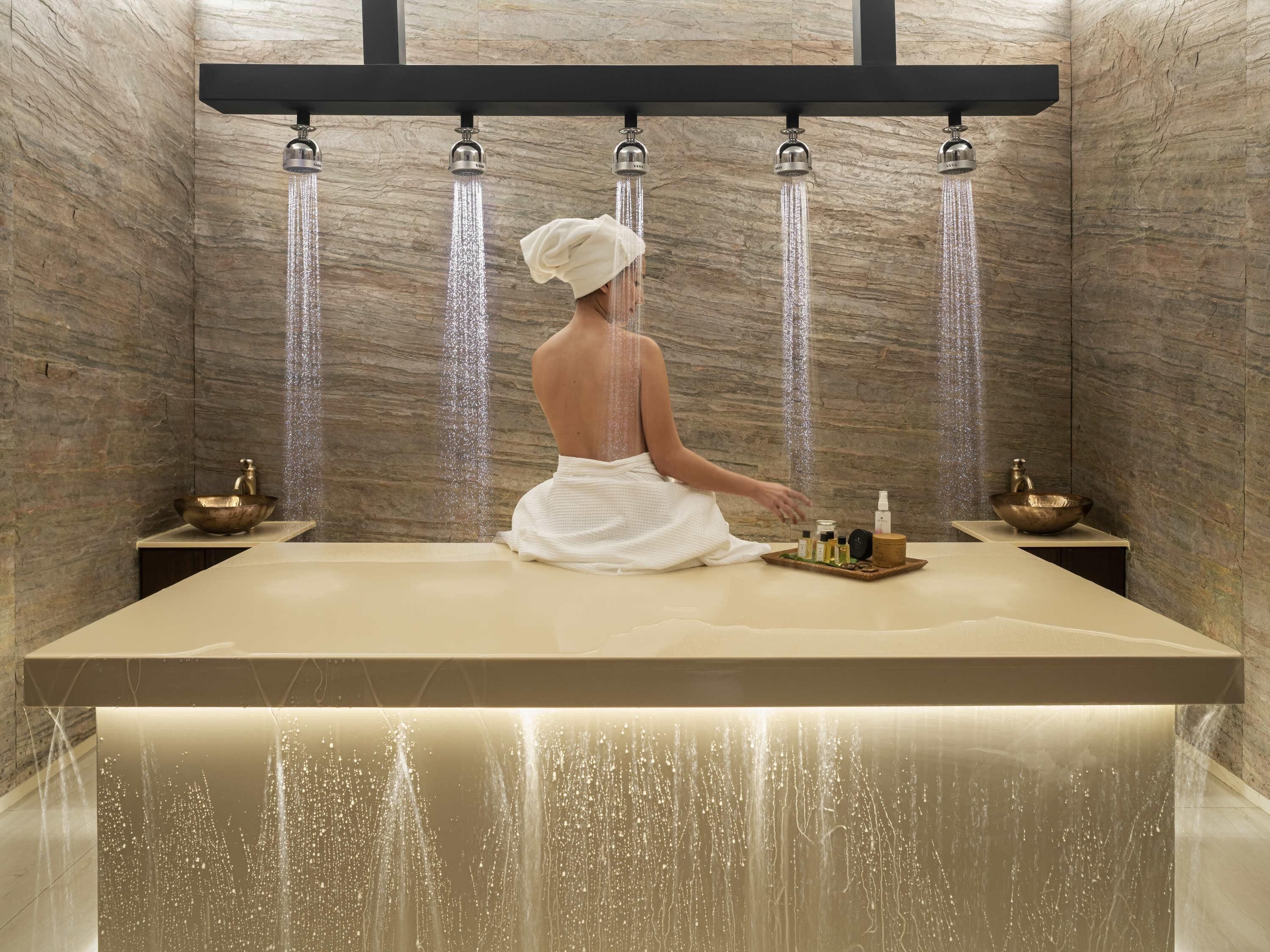 Couples treatment rooms, Turkish bath, body treatments, aromatherapy