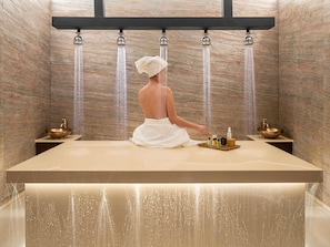 Couples treatment rooms, Turkish bath, body treatments, aromatherapy