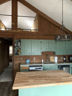 Fridge, microwave, oven, stovetop - Cozy Cabin with private HOT TUB! (Nellysford)