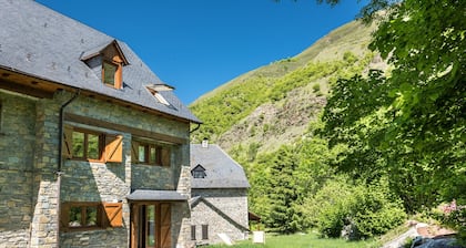 La Maison du Loup Exquisite house in the style of mountain and white wood in the beautiful village of Casarilh