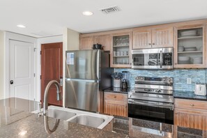 Oven, stovetop, dishwasher, toaster