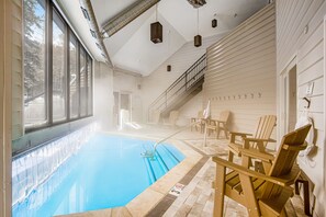 Indoor pool, a heated pool