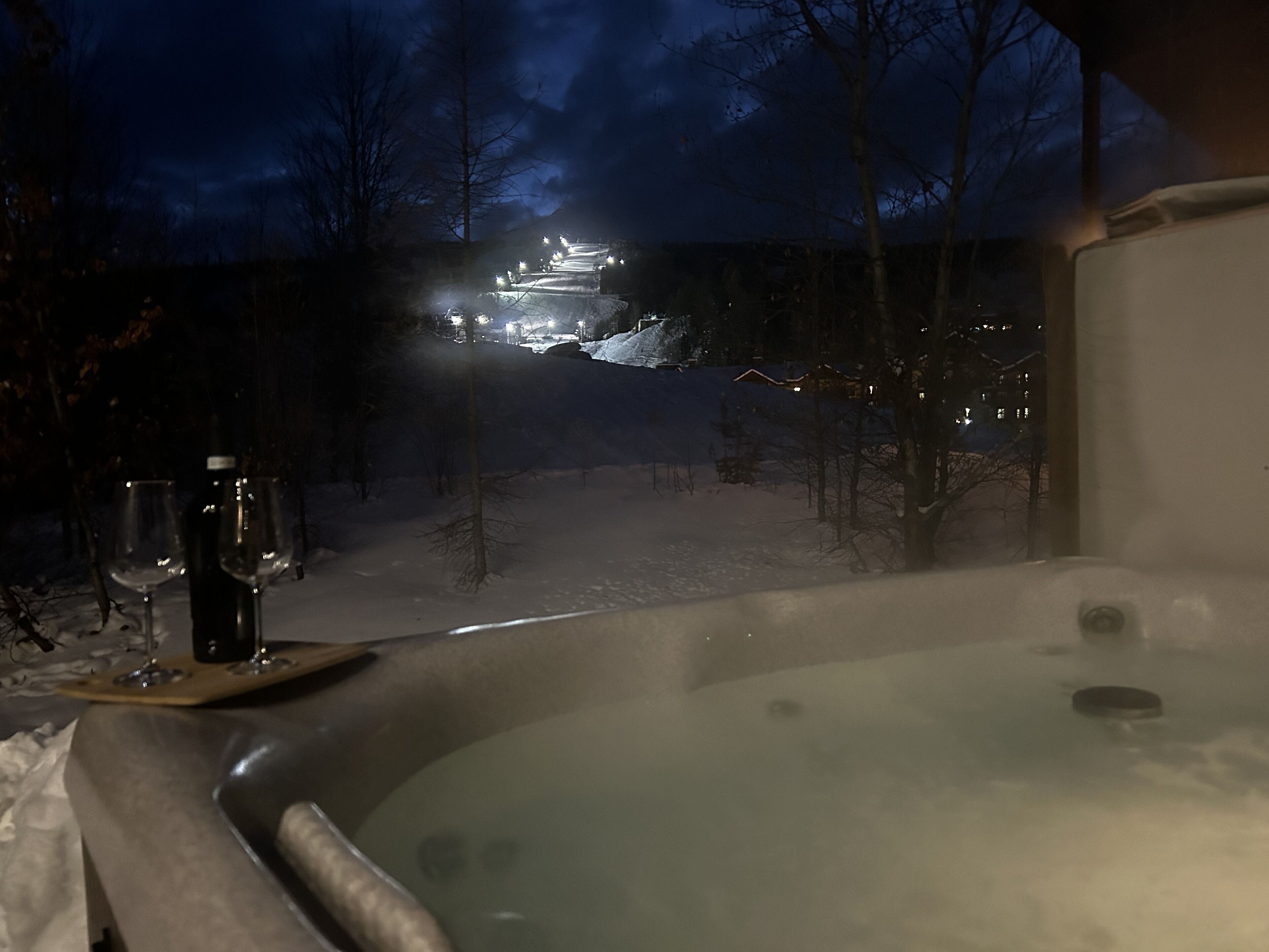 New home, 100m from lift. Relax and enjoy this 4bdm Mountain Modern House. 