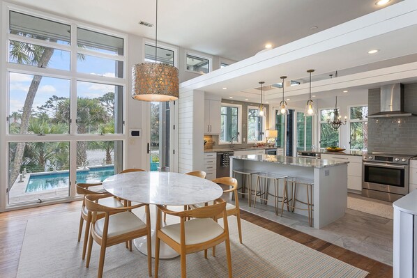 Dining - 4 Minute Walk to the Beach with Pool (Johns Island)