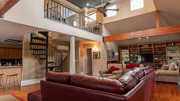 Smart TV, fireplace, printers