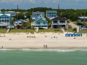 On the beach - New for 2026! 6BR Luxury Home w/ Heated Saltwater Pool + Beach (Kure Beach)