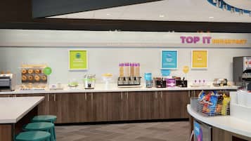 Free daily buffet breakfast