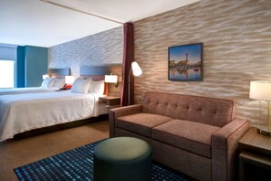 开间, 2 张大床, 无烟房 | 起居区 | 43-英寸LED 电视（配备卫星频道）、电视、Netflix