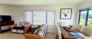 Smart TV, table football, books, music library