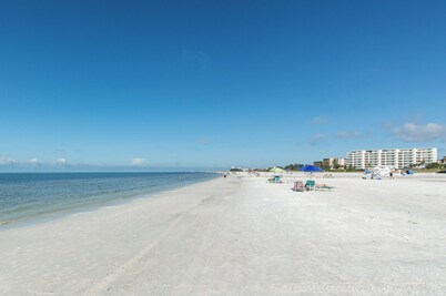 Your Siesta Key Beach Resort vacation can be enjoyed from this second floor, two bedroom, two bath