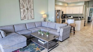 Smart TV, video games, DVD player, table football