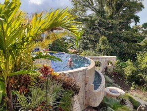 Outdoor pool, a heated pool - Toucan Suite, Encantada Arenal Adults Only, Wildlife Sanctuary, B&B. Enjoy More! (El Castillo)