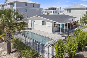 Exterior - Painted Porch - Newly Renovated, Heated Private Pool, Walk to Shops + Dining! (Miramar Beach)