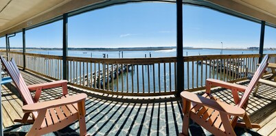 Waterfront Unit on Assateague Channel View with Floating Dock